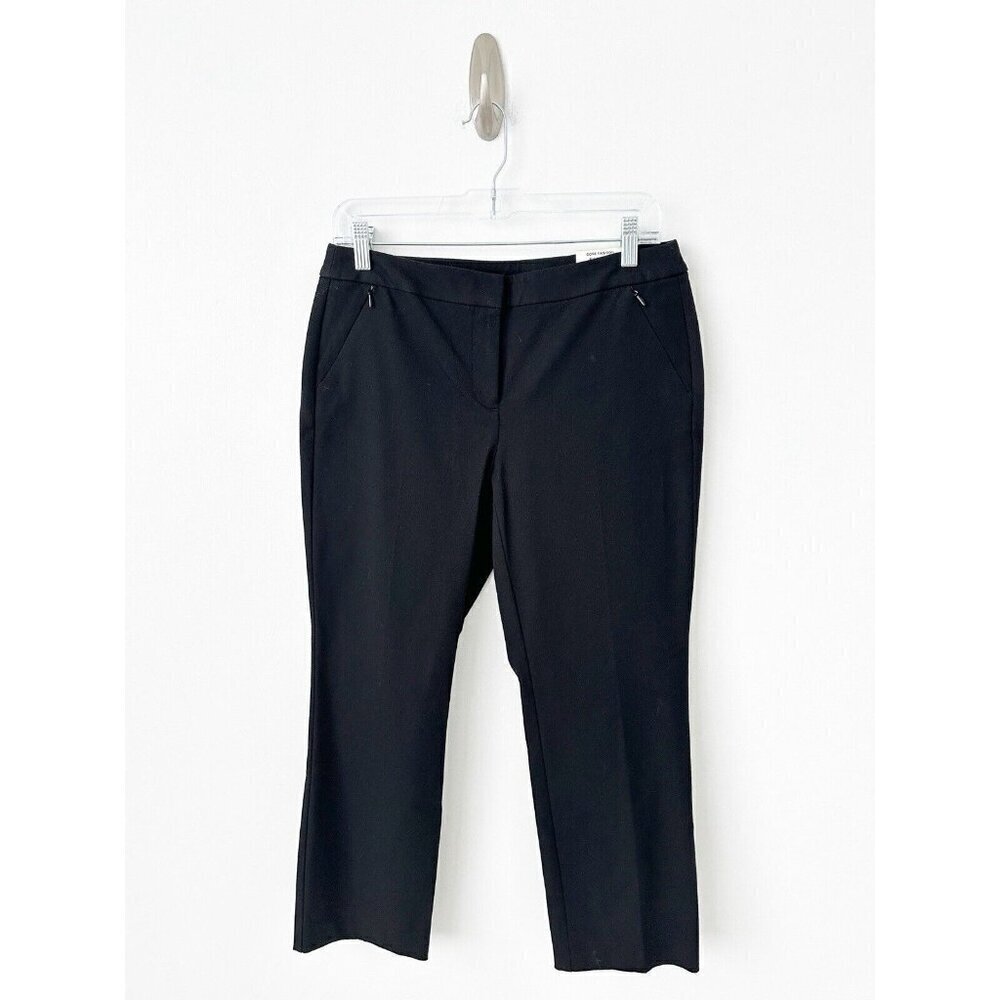NWT Alfani Capri Pants 4 Black Stretch Cotton Blend